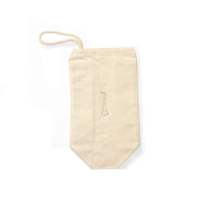 100% Cotton tote bag stamped Odouds vial with velcro fastener