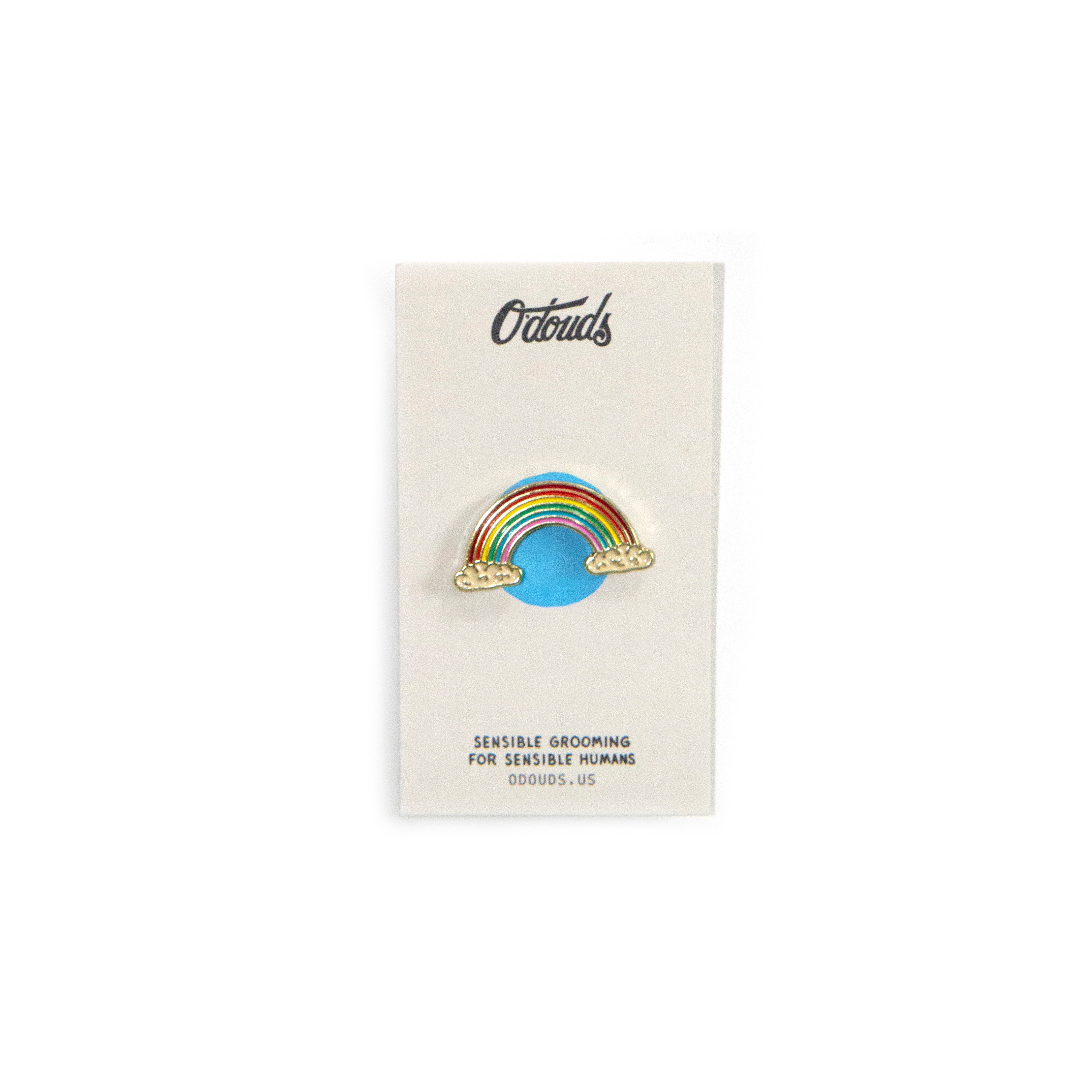 Sensible Grooming for Sensible Humans Rainbow Enamel Pin